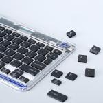 Tastatura wireless Dux Ducis CK, Wireless, Bluetooth, USB-C, 500mAh, Autonomie 80h, Transparent 8 - lerato.ro