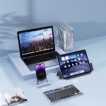 Tastatura wireless Dux Ducis CK, Wireless, Bluetooth, USB-C, 500mAh, Autonomie 80h, Transparent 9 - lerato.ro