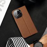 Carcasa flip cover Dux Ducis Skin X2 compatibila cu iPhone 14 Pro, Maro 7 - lerato.ro