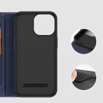 Carcasa flip cover Dux Ducis Skin X2 compatibila cu iPhone 14 Pro Max, Albastru 12 - lerato.ro