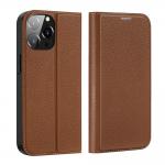 Carcasa flip cover Dux Ducis Skin X2 compatibila cu iPhone 14 Pro Max, Maro 3 - lerato.ro