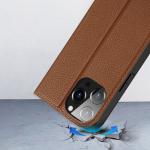 Carcasa flip cover Dux Ducis Skin X2 compatibila cu iPhone 14 Pro Max, Maro 14 - lerato.ro