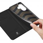 Carcasa flip cover cu card slot Dux Ducis Skin Pro compatibila cu Samsung Galaxy S26, Negru 11 - lerato.ro