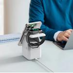 Statie de incarcare Duzzona W20, Compatibila MagSafe, Wireless Charge, 15W, USB-C, Alb 14 - lerato.ro