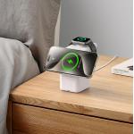 Statie de incarcare Duzzona W20, Compatibila MagSafe, Wireless Charge, 15W, USB-C, Alb 15 - lerato.ro