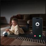 Robot insotitor Enabot EBO Max FamilyBot cu camera de supraveghere pentru interior, 4K, 8MP, 2500 mAh, Autonomie 6h, WiFi, Alb 5 - lerato.ro