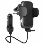 Suport auto ENERGEA Wimount Sense 2.0, Incarcare Wireless 10W, 3A, Dashboard/Windshiel/Grille Mount, USB-C, Ajustabil, Negru 3 - lerato.ro