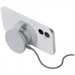 Incarcator wireless pliabil 3 in 1 Bazic GoMag Trio 2, 15W, MagSafe, Gri 4 - lerato.ro