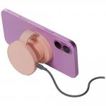 Incarcator wireless pliabil 3 in 1 Bazic GoMag Trio 2, 15W, MagSafe, Roz 4 - lerato.ro