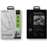 Cablu pentru incarcare si transfer de date ENERGEA Flow C94, USB-C la Lightning, 60W, 3A, 480Mbps, 1.5m, Alb 7 - lerato.ro