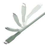 Cablu pentru incarcare si transfer de date ENERGEA Flow C94, USB-C la Lightning, 60W, 3A, 480Mbps, 1.5m, Verde 4 - lerato.ro