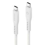 Cablu pentru incarcare si transfer de date ENERGEA Flow, USB-C la USB-C, 240W, 5A, 480Mbps, 1.5m, Alb 3 - lerato.ro