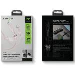 Cablu pentru incarcare si transfer de date ENERGEA Flow C94, USB-C la Lightning, 60W, 3A, 480Mbps, 1.5m, Roz 7 - lerato.ro