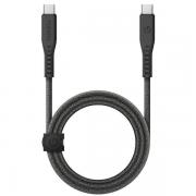 Cablu pentru incarcare si transfer de date ENERGEA Flow, USB-C la USB-C, 240W, 5A, 480Mbps, 1.5m, Negru
