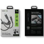 Cablu pentru incarcare si transfer de date ENERGEA Flow, USB-C la USB-C, 240W, 5A, 480Mbps, 1.5m, Negru 7 - lerato.ro