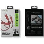 Cablu pentru incarcare si transfer de date ENERGEA Flow, USB-C la USB-C, 240W, 5A, 480Mbps, 1.5m, Rosu 7 - lerato.ro