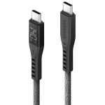 Cablu pentru incarcare si transfer de date ENERGEA Flow Digital Display, USB-C la USB-C, 240W, 5A, 480Mbps, 1.5m, Negru 3 - lerato.ro