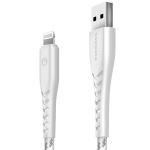 Cablu pentru incarcare si transfer de date ENERGEA Nyloflex C89, USB-A la Lightning, 3A, 480Mbps, 1.5m, Alb 3 - lerato.ro