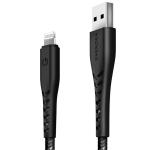 Cablu pentru incarcare si transfer de date ENERGEA Nyloflex C89, USB-A la Lightning, 3A, 480Mbps, 1.5m, Negru 3 - lerato.ro