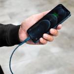 Cablu pentru incarcare si transfer de date ENERGEA Nyloflex C89, USB-A la Lightning, 3A, 480Mbps, 1.5m, Rosu 7 - lerato.ro