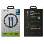 Cablu pentru incarcare si transfer de date ENERGEA Nyloflex C94, USB-C la Lightning, 3A, 480Mbps, 1.5m, Albastru 9 - lerato.ro
