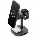 Statie de incarcare 4 in 1 Energea MagArctic, Compatibil MagSafe, Wireless Charging, PD 18W, 3A, USB-C, Gri 6 - lerato.ro