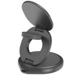 Incarcator Wireless Bazic Bazic GoMag Gyre 3in1, Pliabil, Rotire 360 grade, Compatibil MagSafe, Putere 15W, 3A, USB-C, Gunmetal 3 - lerato.ro