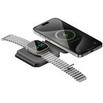 Incarcator Wireless Bazic GoMag Trio Plus Compact 3in1, Compatibil MagSafe, Putere 15W, 3A, USB-C, Gri 4 - lerato.ro