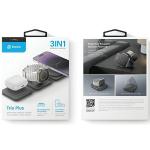 Incarcator Wireless Bazic GoMag Trio Plus Compact 3in1, Compatibil MagSafe, Putere 15W, 3A, USB-C, Gri 8 - lerato.ro