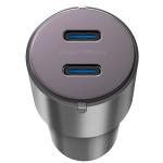 Incarcator auto ENERGEA Alu Drive D60, 2xUSB-C, 66W, 3A, Negru 4 - lerato.ro