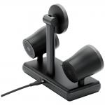Statie de incarcare 2 in 1 Energea Magaudio Stand, 15W, Difuzoare stereo 8W incluse, MagSafe, Rotire 360 grade, USB-C, Negru 6 - lerato.ro