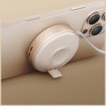 Incarcator Wireless Energea MagDuo Arc 2in1, Compatibil MagSafe, Putere 17.5W, 2.4A, USB-C, Gold 7 - lerato.ro