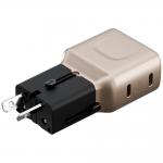 Incarcator retea Energea TravelGo, 45W, 3A, 2xUSB-C, Fast Charging, Gold 4 - lerato.ro