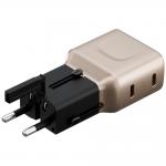 Incarcator retea Energea TravelGo, 45W, 3A, 2xUSB-C, Fast Charging, Gold 6 - lerato.ro