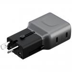 Incarcator retea Energea TravelGo, 45W, 3A, 2xUSB-C, Fast Charging, Graphite Black 4 - lerato.ro
