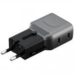 Incarcator retea Energea TravelGo, 45W, 3A, 2xUSB-C, Fast Charging, Graphite Black 7 - lerato.ro