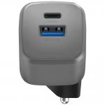 Incarcator retea Energea Ampcharge GaN20, 20W, 3A, 1xUSB-C / 1xUSB-A, Gunmetal 4 - lerato.ro
