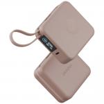 Baterie externa Energea MagPac Mini Plus, 10000mAh, 20W, Incarcare Wireless 15W, 1x USB-C, 2x Cablu USB-C, Roz 5 - lerato.ro