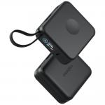 Baterie externa Energea MagPac Mini Plus, 10000mAh, 20W, Incarcare Wireless 15W, 1x USB-C, 2x Cablu USB-C, Negru 5 - lerato.ro