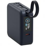 Baterie externa Energea MagPac Mini Plus, 10000mAh, 20W, Incarcare Wireless 15W, 1x USB-C, 2x Cablu USB-C, Albastru