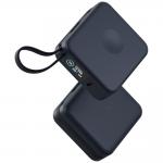 Baterie externa Energea MagPac Mini Plus, 10000mAh, 20W, Incarcare Wireless 15W, 1x USB-C, 2x Cablu USB-C, Albastru 5 - lerato.ro