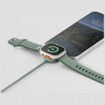Cablu pentru incarcare si transfer de date 2-in-1 Energea Flow Duo, 2x USB-C, Incarcator Wireless Apple Warch, 60W / 2.5W, 480Mbps, 1.5m, Portocaliu 3 - lerato.ro