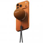 Boxa portabila wireless Energea MAGAUDIO GO cu MagSafe, 3W, Bluetooth 5.4, 550mAh, Autonomie 15h, Portocaliu 3 - lerato.ro