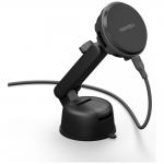 Suport auto ENERGEA Magarctic Drive, Air Vent / Dashboard / Windshield Mount, Compatibil MagSafe, Incararcare Wireless 25W, USB-C, Negru 2 - lerato.ro