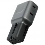 Incarcator retea Energea TravelGo Adapter, 2xUSB-C, 65W, 3A, Gunmetal 2 - lerato.ro