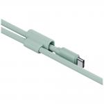 Snur pentru carcase 2 in 1 ENERGEA Lasso, Cablu USB-C la USB-C, 480Mbps, 240W, Lungime 1.5m, Sage Green 4 - lerato.ro