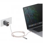 Snur pentru carcase 2 in 1 ENERGEA Lasso, Cablu USB-C la USB-C, 480Mbps, 240W, Lungime 1.5m, Sand 6 - lerato.ro