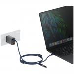 Snur pentru carcase 2 in 1 ENERGEA Lasso, Cablu USB-C la USB-C, 480Mbps, 240W, Lungime 1.5m, Albastru 6 - lerato.ro