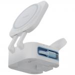 Incarcator Wireless 3 in 1 Energea Bazic GoMag Station Mini cu MagSafe, Pliabil, Incarcare Wireless 15W, Cablu USB-C incorporat, Alimentare USB-C, Alb 3 - lerato.ro