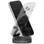 Incarcator Wireless 3 in 1 Energea Alumag GYRO 360 cu MagSafe, Pliabil, Incarcare Wireless 25W, Alimentare USB-C, Gunmetal 5 - lerato.ro